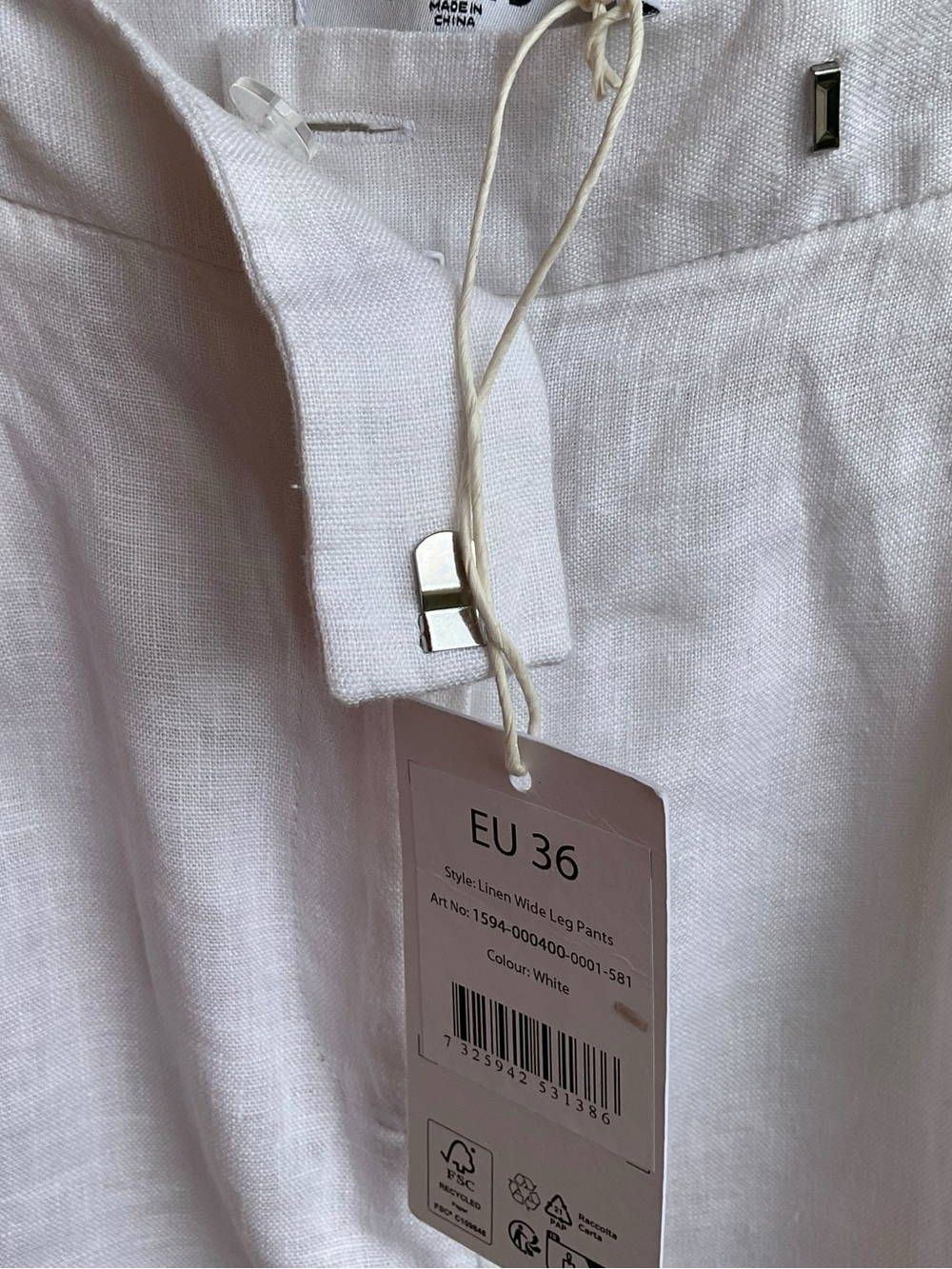 NA-KD NWT Women’s Linen White Wide Leg Pants size 36/6
Luxury minimalist classic - Picture 12 of 16